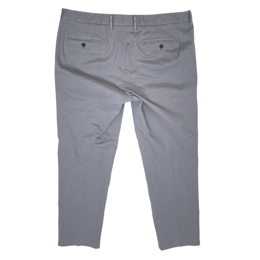 J. Hilburn Pants Men's Size 40 x 32 Gray‎ Casual Career Straight Fit Chino - Picture 2 of 8